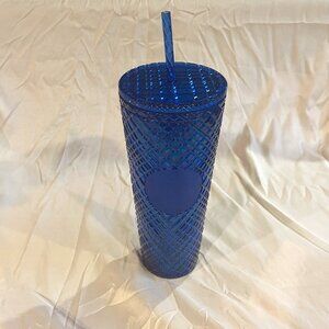 Starbucks Jeweled Blue Tumbler. 24 oz. Like New.
